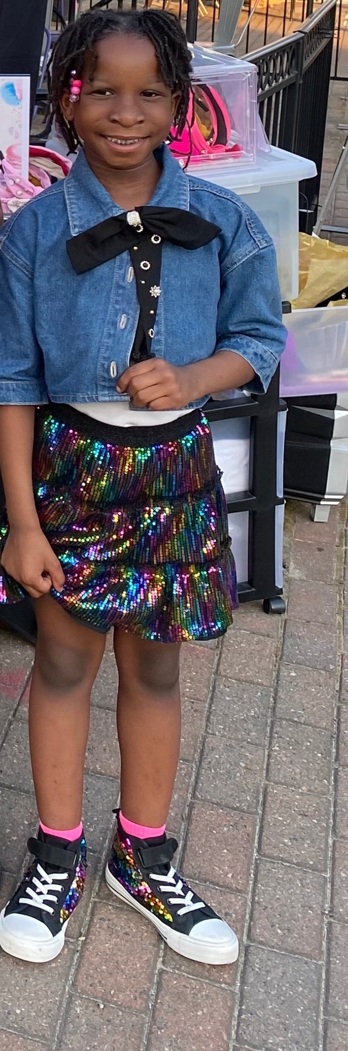 Bold Bling Girls Custom made bowtie