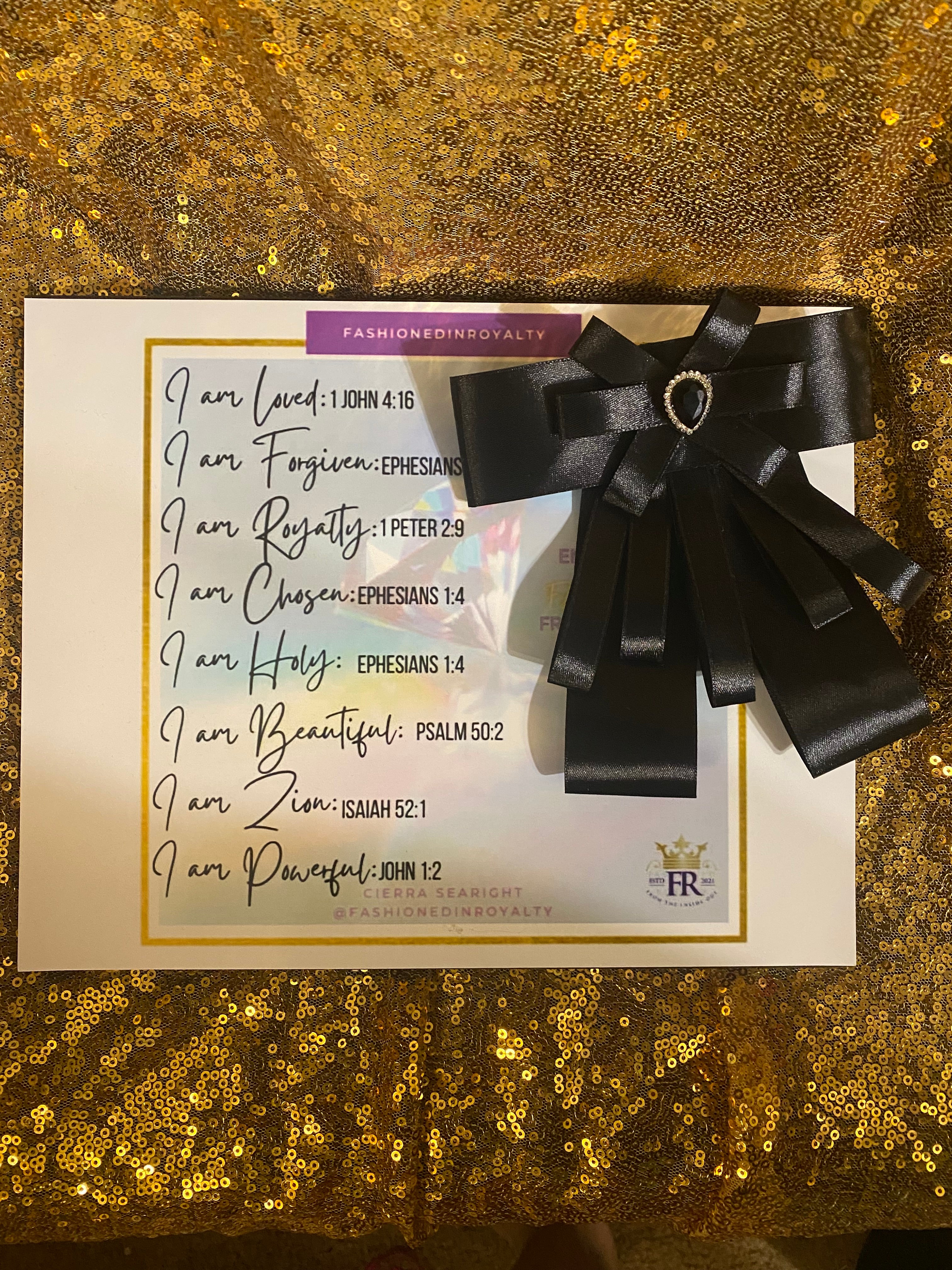Mommy’s Black Regal BowTie
